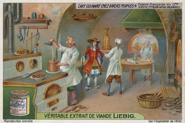 Making pates in a French kitchen, 17th Century